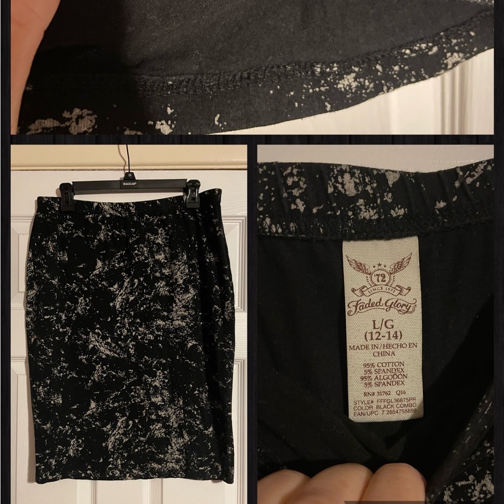 MODEST - Faded Glory cotton pencil skirt - SIZE L - EUC